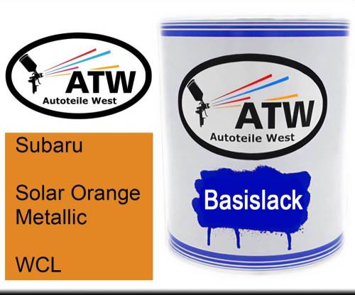 Subaru, Solar Orange Metallic, WCL: 1L Lackdose, von ATW Autoteile West.